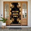 Return Welcome Banner Confetti Balloons Welcome Home Door Cover Welcome Back Banner Luxurious Reunion Celebration Display