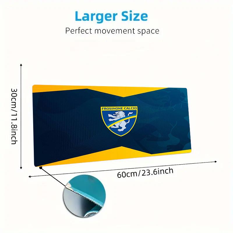 Frosinone Calcio Color Mouse Pad Large Gaming Table Cushion Non-slip Laptop Tablet Big Mousepad XXL Mat Mini PC Playmat With Lock Edge