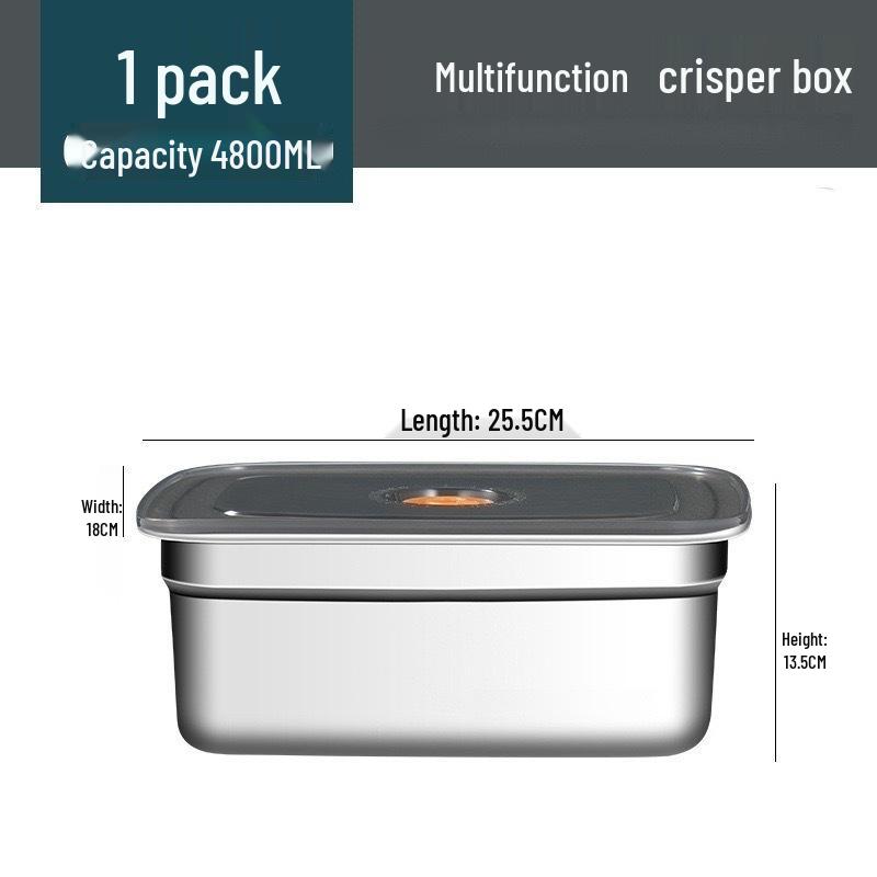 Customizable Stainless Steel Fresh-Keeping Food Grade Lunch Box with Lid