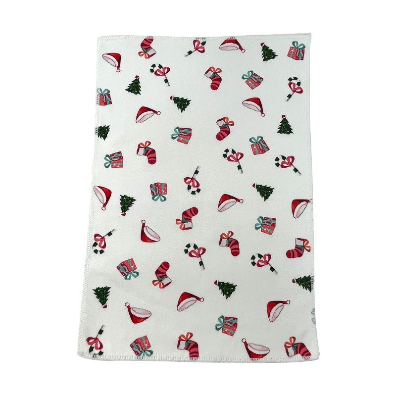 Microfiber Christmas Towel Printing Halloween Towel Kitchen Hand Towel To Print
