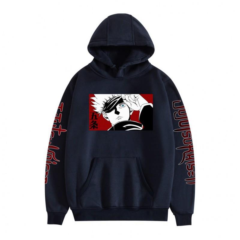 Jujutsu Kaisen Anime Hoodie Cartoon Print Loose Fit Sweatshirt Teens Couples