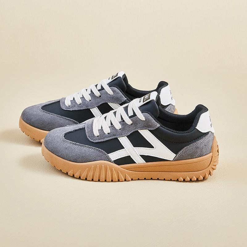 

Women s Chunky Platform Sneakers Non-Slip Breathable Lace-Up Walking Shoes for Women Comfortable Casual Faux Leather Running Workout Tennis Sneakers 40 чёрный