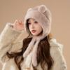 Women S Winter Warm Knitted Hat Cute Ear Flap Cycling Windproof Beanie