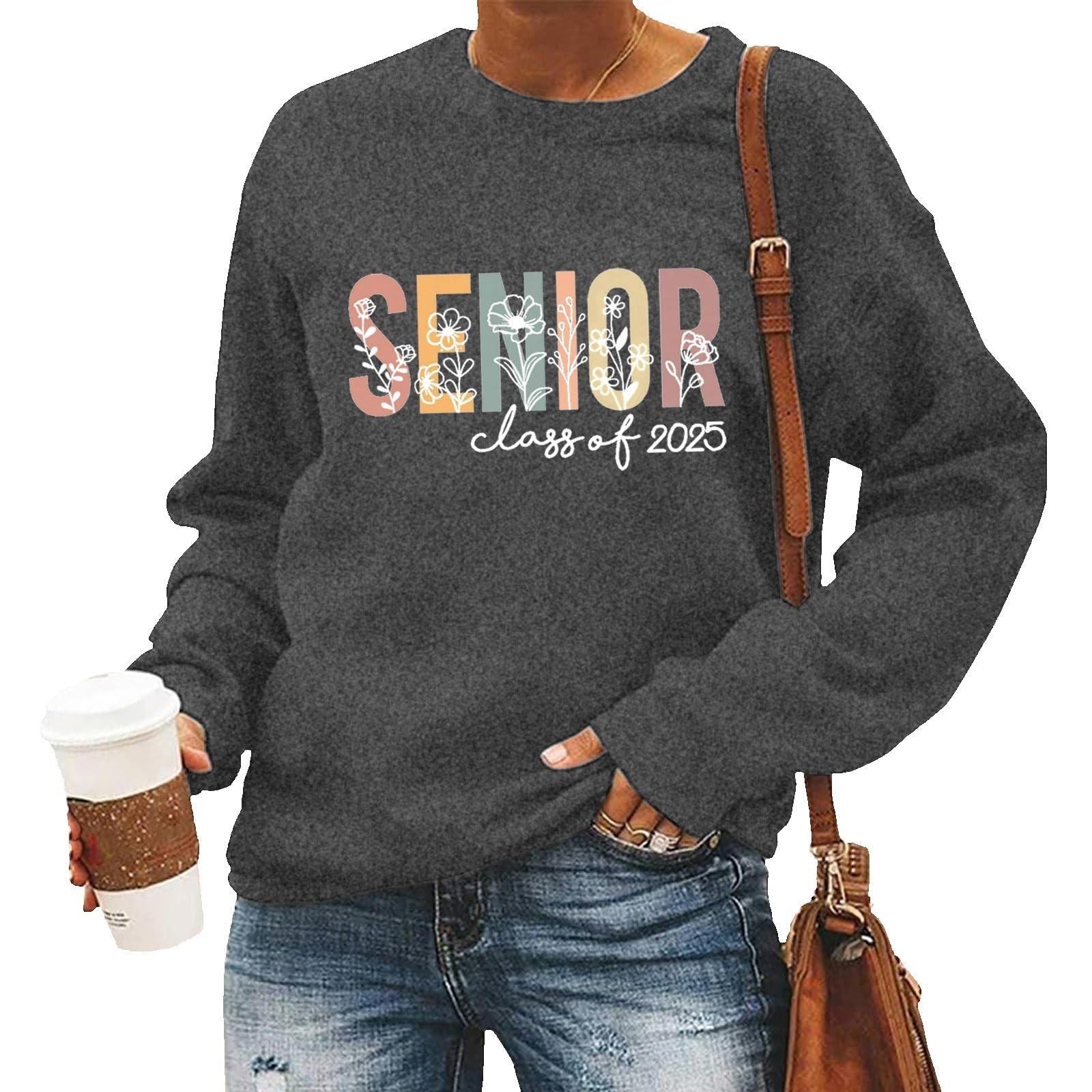 

В моем выпускном классе 2025 года графические толстовки для женщин с круглым вырезом повседневные толстовки с капюшоном(СТАРШИЙ, выпуск 2025 года) XXL