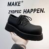 Mickey Derby Shoes Men's High-end Thick-soled Matte Retro Casual Big Head Shoes Zhang Jie Same Leather Shoes 21233-A
