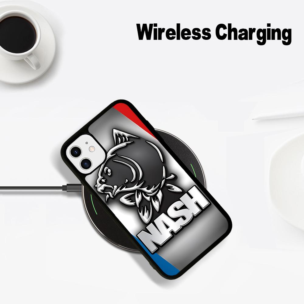 Nash Fishing Logo Phone Case Phone Case For IPhone 16 14 13 12 11 15 Pro Max For Magsafe Magnetic Wireless Charging Cover