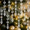 30Pcs Clear Acrylic Christmas Snowflake Ornaments Christmas Tree Charms  Christmas Tree Decor