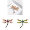 Animal Alloy Brooch With Electroplated Dragonfly Design For Women And Men