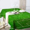 Football Field Plan Home Tablecloths Dining Decoration And Rectangular Table Accessories Waterproof Cloth Anti-stain