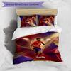 Set Lenzuola Stampato Yamal 3 Pezzi Traspirante Copripiumino con Federe Biancheria da Letto Decorativa per Camera da Letto Casa