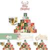 Festive Red Green And Yellow Christmas Advent Calendar Candy Box For Holiday Celebrations