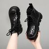 Summer New Women's Cool Boots Muffin Thick-soled Hollowed-out Hole Sandals Retro Handmade Martin Boots Short