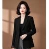 EST+II Women's Elegant Lapel Blazer with Lace Patchwork