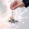 Cool Sports Car Racing Keychains for Accessories Bag Fashion Red Car KeyChain Ring Jewelry Fans Gifts Keyrings