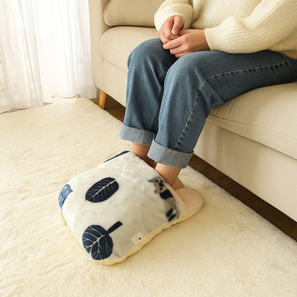 Creative Soft Foot Warming Mat Insulation Comfortable Warm Feet Shoes Not Charging Double Feet Foot Warmer Home Office
