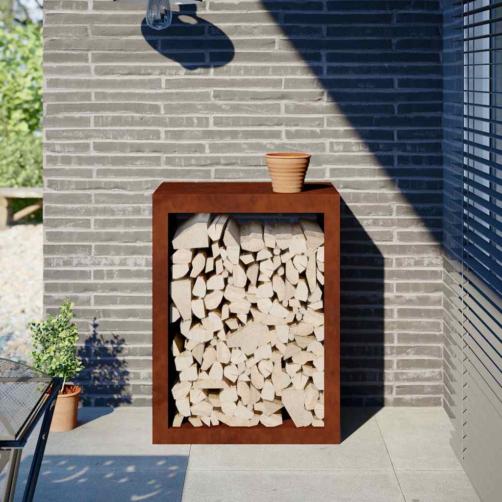 Firewood Rack 60x40x80 cm Weatherproof Steel
