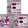 Monster High Draculaura Cosplay Costume For Halloween Vampire Lolita Short Skirt For Women