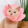 Cat Cone Recovery Collar Adjustable Cute Sunflower Pet Cone Collar Felt Recovery Cone for Kittens Prevents Lick-Bite And Scratching