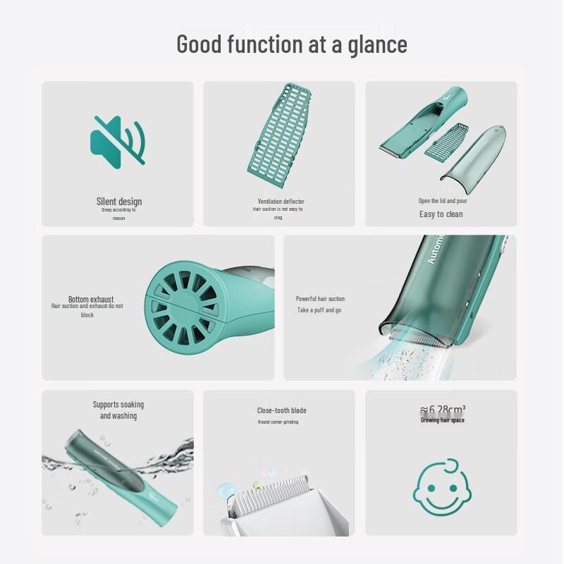 Peipei PP666A Automatischer Haarsauger Babyhaarschneider