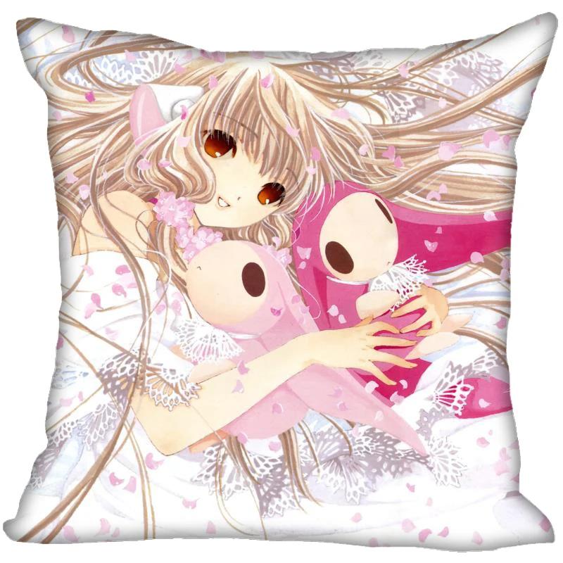

New Chobits Anime Girl Pillow Cover Bedroom Home Office Decorative Pillowcase Square Zipper Pillow Cases Satin Soft No Fade 45x45cm 18x18in