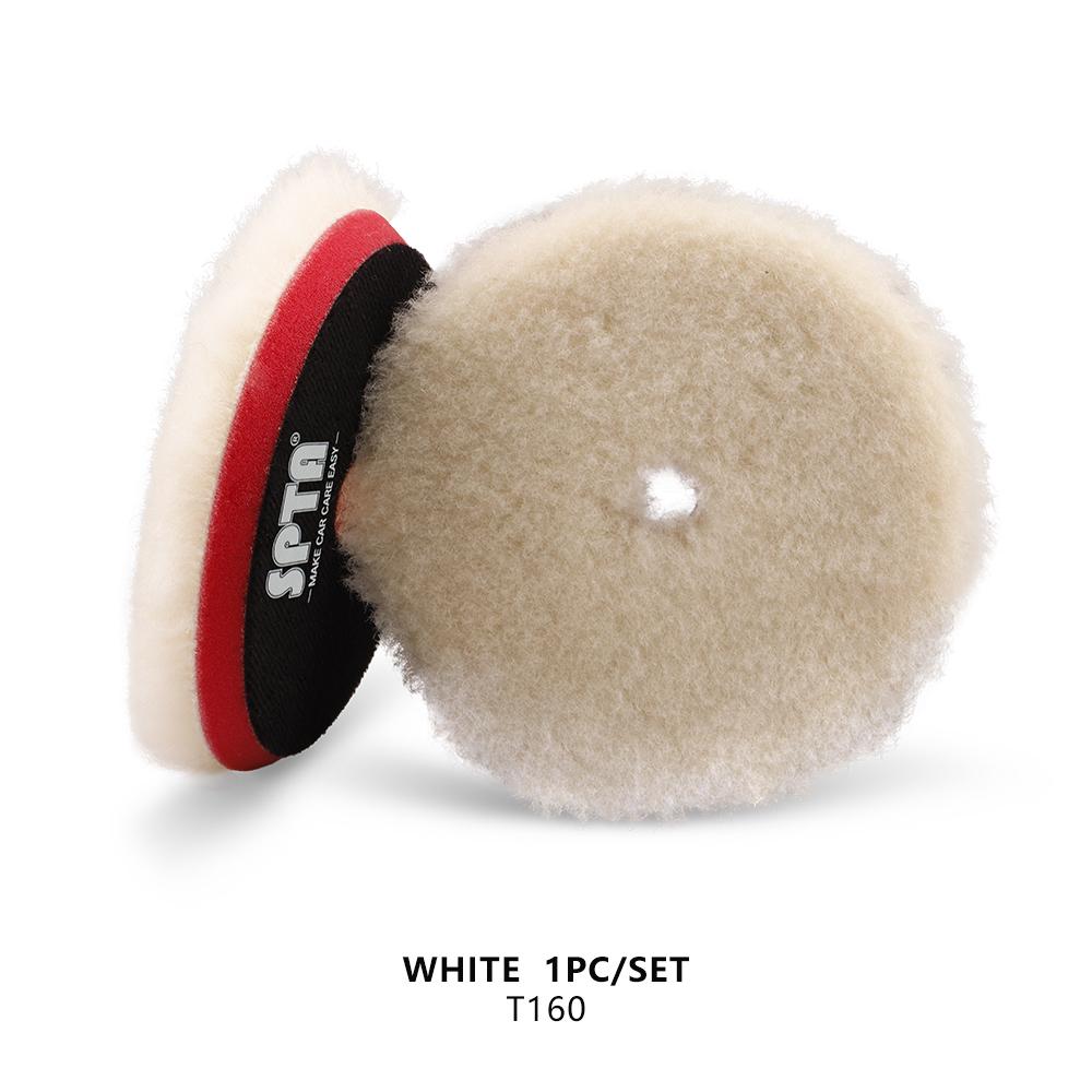 

(Единая продажа) SPTA 3 /5 /6 шерстяной полировальный диск высокой плотности из овечьей шерсти полировальный диск для полировки автомобиля 3 Inch Backer