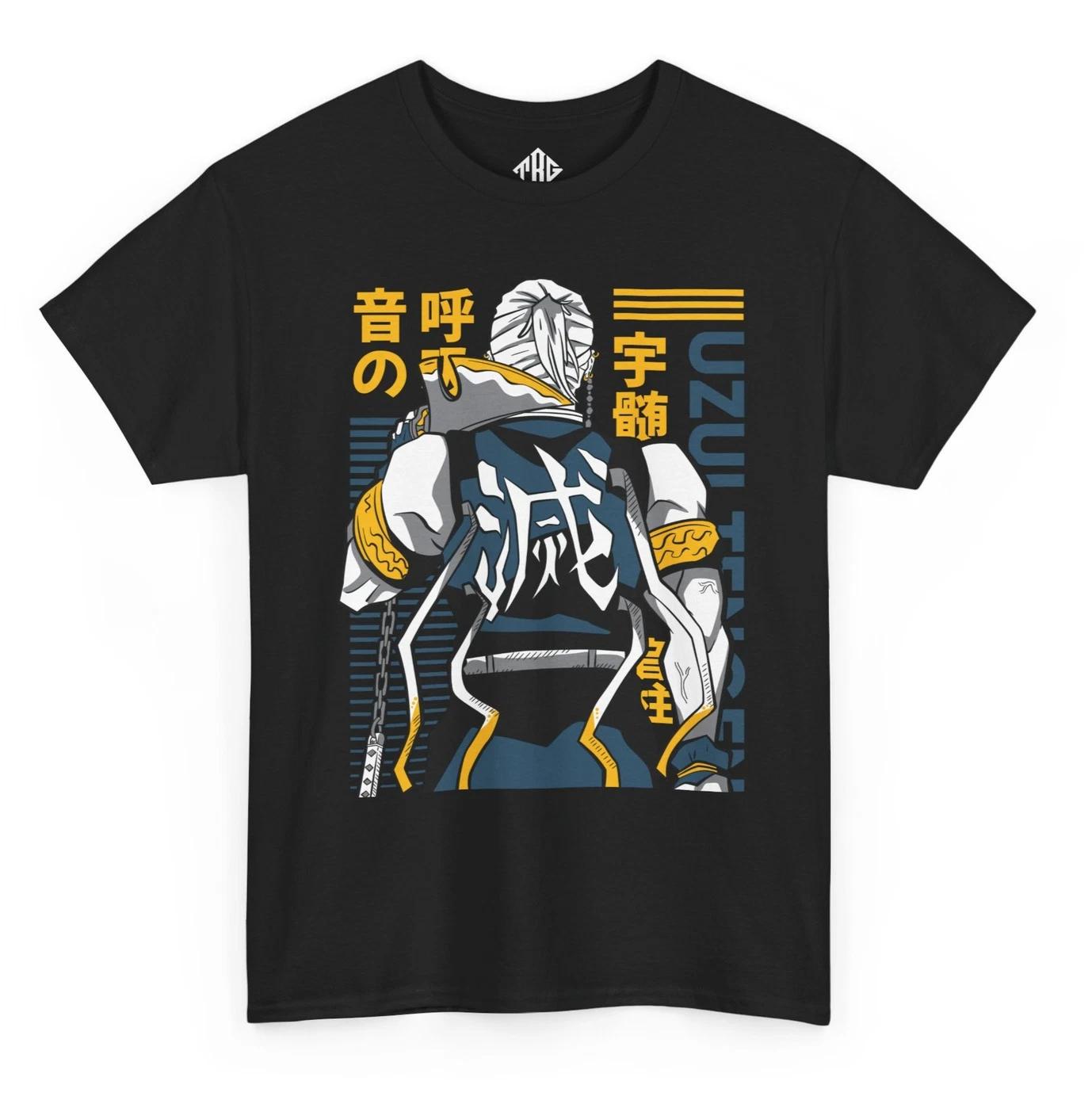 Demon Slayer Tengen Uzui Shirt Sound Hashira Stylish Anime Tee 2XL