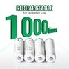 3A NiMH Rechargeable Batteries 1.2V 800mAh 1000 Cycles With Storage Case Low SelfDischarge
