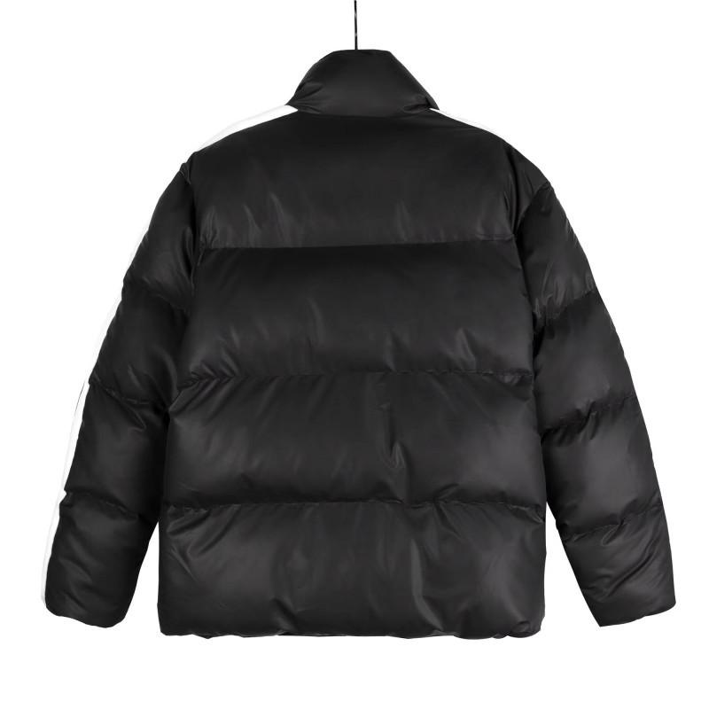 "PA Angel Brand Black & White Striped Cotton Couple's Stand Collar Jacket"