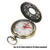 Vintage Bronze Kompass Taschenuhr Design Outdoor Wandern Navigation Metall Tragbarer Kompass