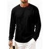 Mens Lightweight Honeycomb Texture Quick Dry Crew Neck Long Sleeve Outdoor Casual T Shirt