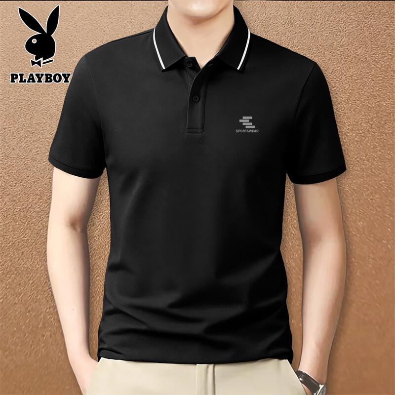 PLAYBOY Men s Loose Fit Short-Sleeve Polo Shirt XL