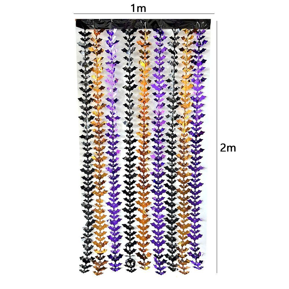 Plastic Halloween Rain Curtain Scary Party Curtain Wall Decor  Indoor Decoration