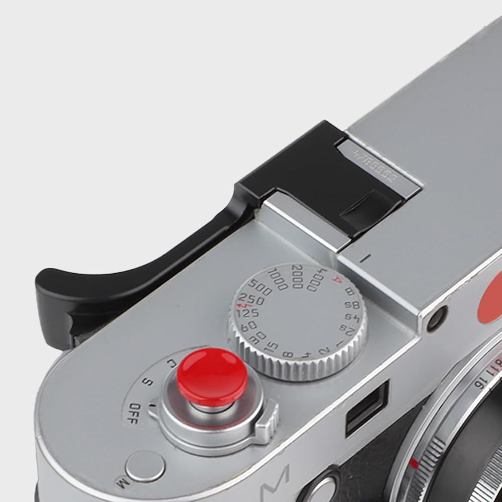 Haoge THB-M24B Thumb Rest, Black, Compatible with various camera models including Leica M Typ240, M-P Typ 240, M240P, M Typ262, and M-D Typ 262.