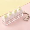 Cute Sticker DIY Button Squeeze Toy Keychain - Stress Relief Pendant