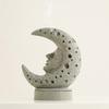 Moon Themed Resin Aromatherapies Burners Middle Eastern Dust Resistant Ashes Catcher Decorative Piece for Living Space