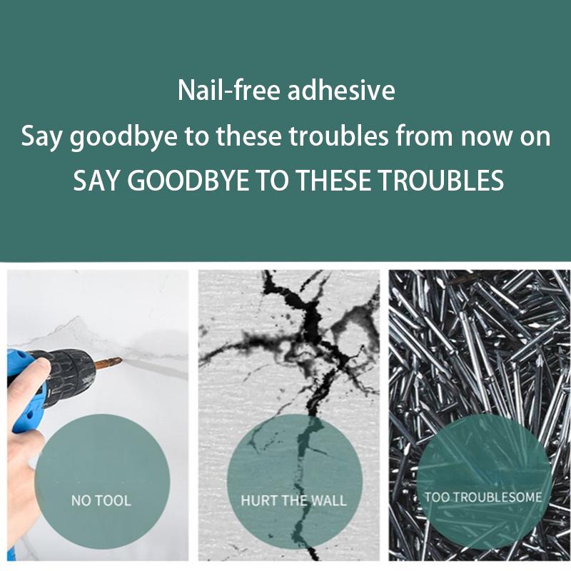 1/2/3PCS Wall Sticker Hook Invisible Moisture-proof Solid Simple Save Space Hanging Hook Moisture Proof