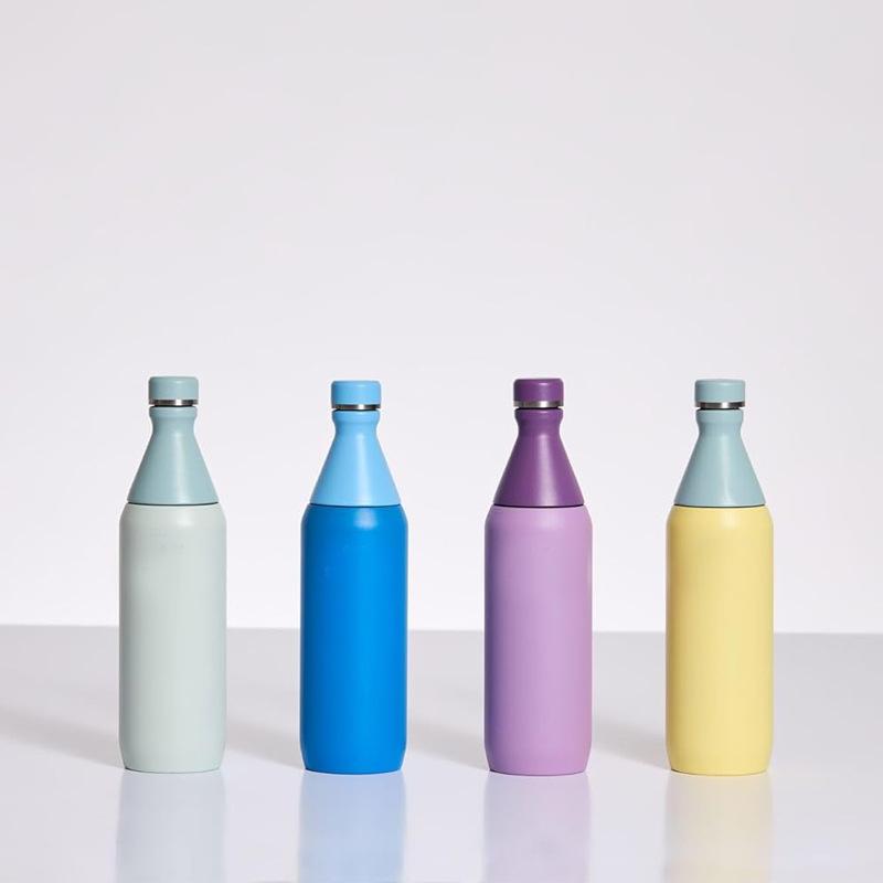 20Oz Insulated Sport Travel Water Bottle Wide Mouth And Small Mouth 3-Segment Combination Thermos Bottle Keep Cold/Hot