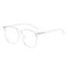 14526 Square Rice Nail Tr90 Glasses Frame Wood Grain Temple, Fashionable Internet Celebrity Anti-Blue Light Flat Mirror For Men And Women