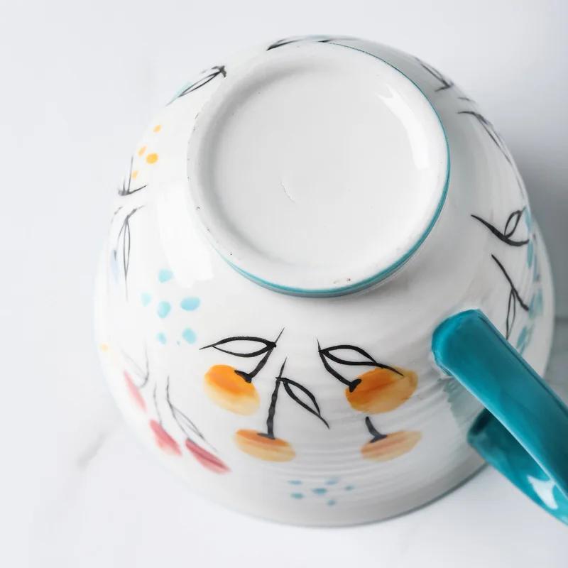 handpainting Ceramic Mug Cup Porcelain Water Coffee Mug Milk Tea Breakfast Cups Home Offer Decor Underglaze Drinkware