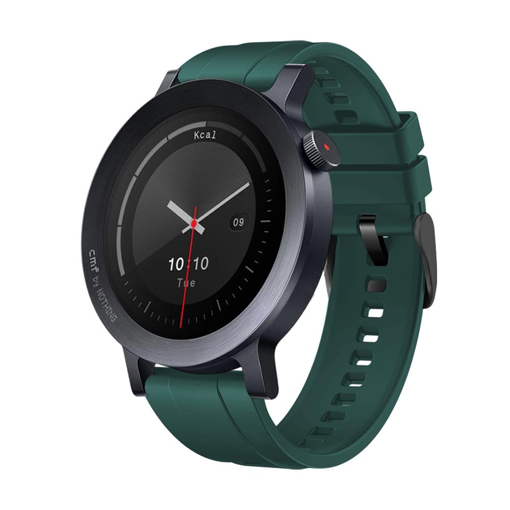 Compatible for CMF Watch 3 Pro 22mm Universal Sport Breathable Silicone Classic Buckle Replace Wristband for CMF Watch Pro/Pro 2