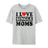 I Love Single Moms Graphic Tee Cotton Funny Gifts Lovers Day Christian Tshirt Unisex Unisexs Clothing Geek