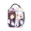 NEKOPARA  Lunch Bag  School Lunch Box For Adult Cute Designer Thermal Tote Handbags Oxford Portable Cooler Bag