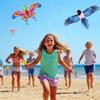 Çocuklar İçin Karikatür Balık Kelebek Kartal Uçurtma - Saplı ve 30m İpli Dış Mekan Uçan Oyuncak Çocuklar İçin Sahil Park Aktivitesi Hediyesi