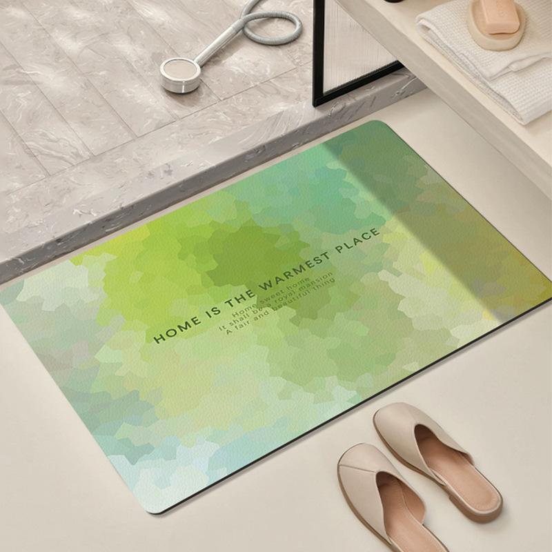 

Водопоглощающий и быстросохнущий коврик для пола в ванной комнате с диатомовой грязью, противоскользящий износостойкий коврик для ног, специальный коврик для контроля за входом в туалет 40*60CM