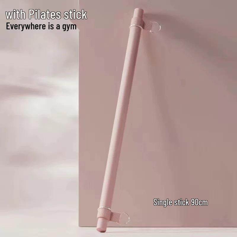 Pilates Yoga Resistance Bar for Back Shaping, Stretching, Squats, Chest Expansion, and Arm Strength Training.