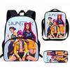 Elementary School Cartoon Backpack And Peripheral Backpack Three Piece Set