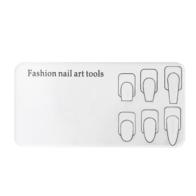 Wiederverwendbare transparente Nagellack-Palette für Anfänger - Handbemaltes Übungswerkzeug zum Malen, Blooming, Zeichnen von Blumen