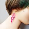 Acryl Hohl Blitz Ohrstecker Minimalistischer Punk Stil Modeschmuck für Damen & Mädchen
