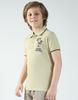 MONTE CARLO Boys's Regular Fit Printed Polo Half Sleeve T-Shirt