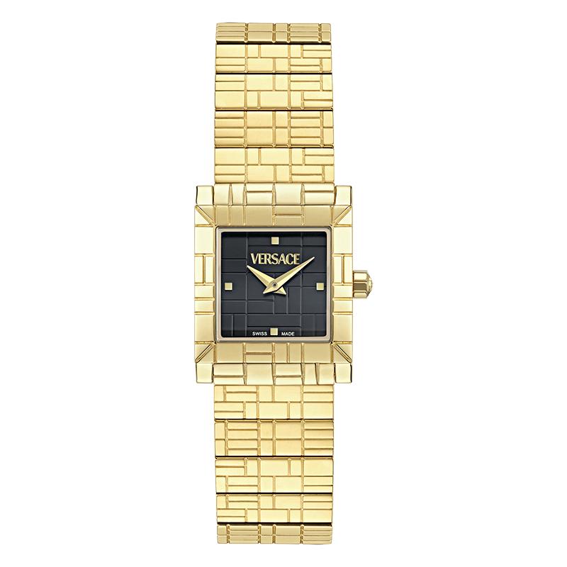 Versace Mosaic Bracelet Watch Two Tone Women Watches Silver VE9B00124
